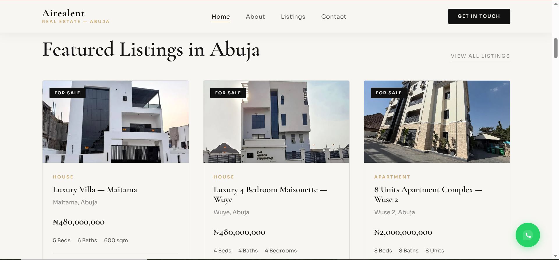 Airealent Real Estate Screenshot