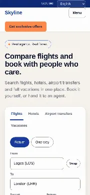 Skyline Travel Platform Mobile